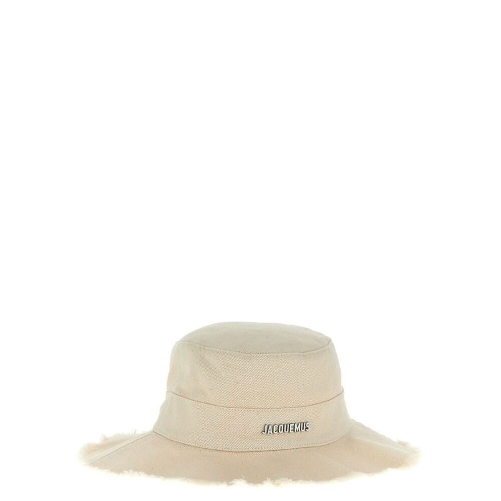 Jacquemus White Cotton Bucket  Hat